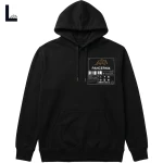 Bluza z kapturem, hoodie Pancernik Sign (nie ma lekko), czarna L