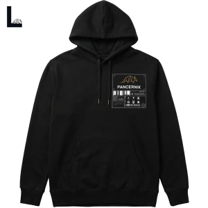 Bluza z kapturem, hoodie Pancernik Sign (nie ma lekko), czarna L