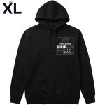 Bluza z kapturem, hoodie Pancernik Sign (nie ma lekko), czarna XL