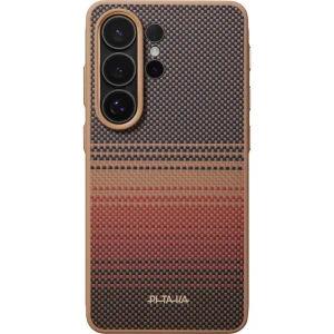 Etui aramidowe Pitaka Cairn Case do MagSafe, do Galaxy S26 Ultra, brązowo-czarne