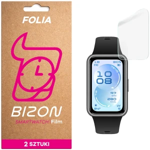 Folia hydrożelowa na ekran Bizon Watch Film Hydrogel Duo do Huawei Band 11 / 11 Pro, 2 sztuki