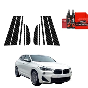 10w1 Folia karbonowa Grizz Protector na słupki do BMW X2 (2017-2023)