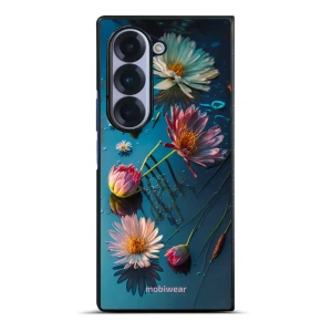 Etui ochronne do Galaxy Z Fold6, Mobiwear Glossy Case, niebiesko-kwieciste