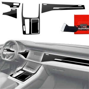 Folia do wnętrza Audi Q7 (2019-2024) Grizz Protector 5w1 Czarna Połyskująca