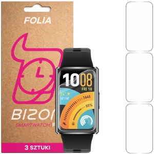 Folia ochronna na ekran zegarka Bizon Watch Film HydroFlex do Huawei Band 11 Pro, 3 sztuki