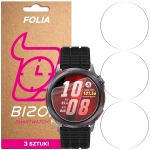 Folia ochronna na ekran zegarka Bizon Watch Film HydroFlex do Huawei Watch GT Runner 2, 3 sztuki