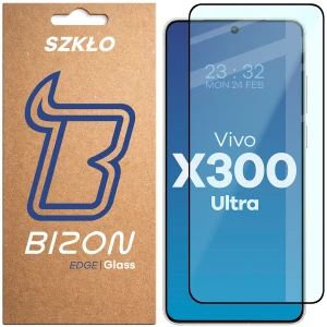 Szkło hartowane Bizon Glass Edge do Vivo X300 Ultra, czarna ramka