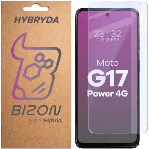Elastyczne szkło hybrydowe Bizon Hybrid Mule do Motorola Moto G17 Power