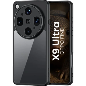 Etui Dux Ducis AIMO do Oppo Find X9 Ultra, przezroczyste z czarną ramką