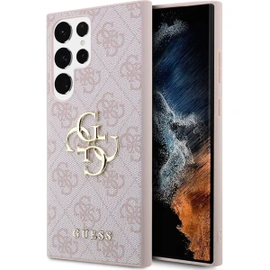 OUTLET: Etui Guess 4G Big Metal Logo do Galaxy S24 Ultra, różowe