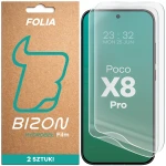 Folia hydrożelowa na ekran Bizon Film Hydrogel Front Duo do Xiaomi POCO X8 Pro, 2 sztuki