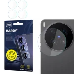 4x Szkło hybrydowe na soczewki aparatu, 3mk Hardy Fusion Lens Protection do Vivo X300 Ultra