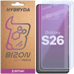Elastyczne szkło hybrydowe Bizon Hybrid Mule Duo do Galaxy S26, 2 sztuki