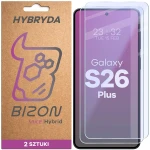 Elastyczne szkło hybrydowe Bizon Hybrid Mule Duo do Galaxy S26 Plus, 2 sztuki