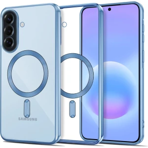 Etui z osłoną aparatu Tech-Protect MagFlex do Galaxy A37 5G do MagSafe, przezroczysto-niebieskie