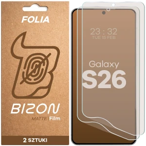 Folia matowa Bizon Film Matte Duo do Galaxy S26, 2 sztuki