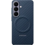 Oryginalne etui Samsung Carbon Magnet Case do MagSafe do Galaxy S26, granatowe z włóknem węglowym