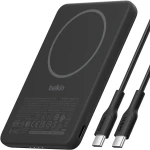 Bateria Belkin Boost Slim Power Bank z MagSafe Qi 7,5W 5K 5000 mAh, czarna
