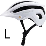 Kask rowerowy MTB Wozinsky HT-001V z dopinanym daszkiem 57-62 cm rozmiar L,  biało-czarny