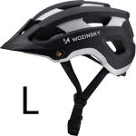 Kask rowerowy MTB Wozinsky HT-001V z dopinanym daszkiem 57-62 cm rozmiar L,  czarno-srebrny