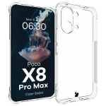 Elastyczne etui Bizon Case Salpa do Xiaomi POCO X8 Pro Max, przezroczyste