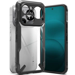 Etui Ringke Fusion X do Nothing Phone 4a Pro,  przezroczyste z czarną ramką