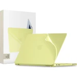 Etui ochronne Tech-Protect Softshell do MacBook Neo 13" A18 Pro 2026, matowe półprzezroczysto-żółte