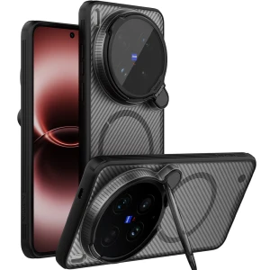 Etui Nillkin CamShield Prop Magnetic do Vivo X300 Ultra, przydymione z czarną ramką