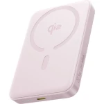Powerbank indukcyjny Baseus EnerFill FM12 do MagSafe, Qi2 15W, USB-C 22.5W, 10 000mAh + kabel USB-C, różowy