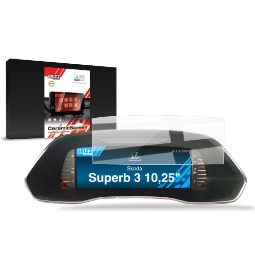 Folia ceramiczna Grizz Protector do Skoda Superb 3 Virtual Cockpit 10,25" (2019-2024)