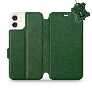 Etui z naturalnej skóry do iPhone 11, Mobiwear Leather, zielone