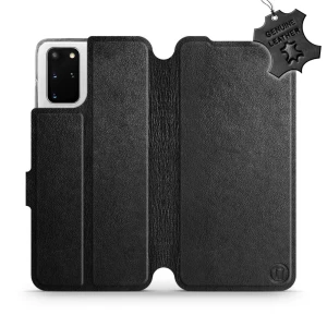 Etui z naturalnej skóry do Galaxy S20 Plus, Mobiwear Leather, czarne