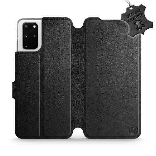 Etui z naturalnej skóry do Galaxy S20 Plus, Mobiwear Leather, czarne