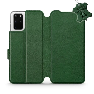 Etui z naturalnej skóry do Galaxy S20 Plus, Mobiwear Leather, zielone
