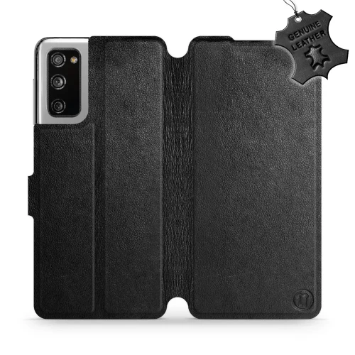 Etui z naturalnej skóry do Galaxy S20 FE, Mobiwear Leather, czarne