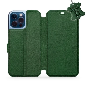 Etui z naturalnej skóry do iPhone 13 Pro Max, Mobiwear Leather, zielone