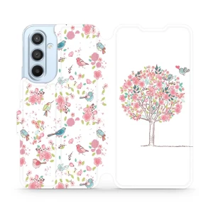 Etui z klapką do Galaxy A54 5G, Mobiwear Book, różowy gaj