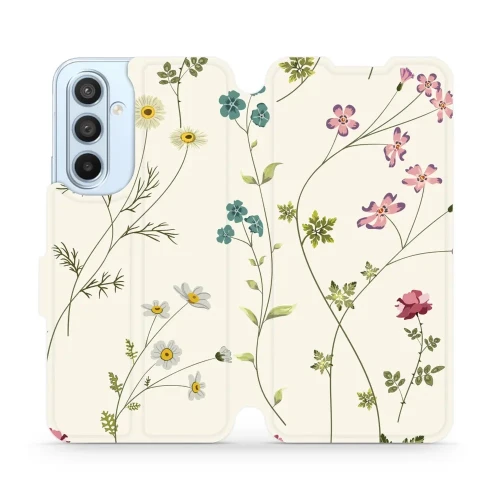 Etui z klapką do Galaxy A54 5G, Mobiwear Book, polne kwiaty