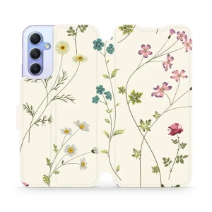 Etui z klapką do Galaxy A34 5G, Mobiwear Book, polne kwiaty