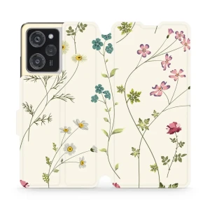 Etui z klapką do Xiaomi POCO X5 Pro, Mobiwear Book, polne kwiaty