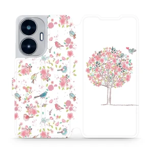 Etui z klapką do Realme C55, Mobiwear Book, różowy gaj