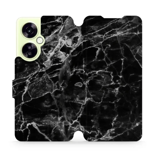 Etui z klapką do OnePlus Nord CE 3 Lite, Mobiwear Book, czarny marmur