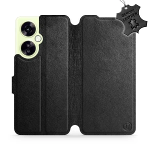 Etui z naturalnej skóry do OnePlus Nord CE 3 Lite, Mobiwear Leather, czarne