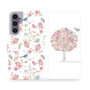 Etui z klapką do Galaxy S23 FE, Mobiwear Book, różowy gaj