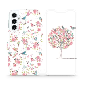Etui z klapką do Galaxy M34 5G, Mobiwear Book, różowy gaj