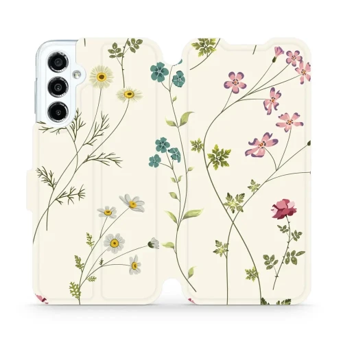 Etui z klapką do Galaxy M34 5G, Mobiwear Book, polne kwiaty