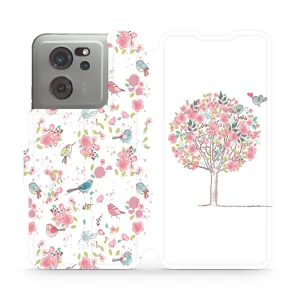 Etui z klapką do Xiaomi 13T Pro, Mobiwear Book, różowy gaj