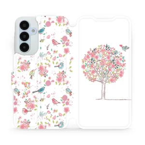 Etui z klapką do Galaxy A25 5G, Mobiwear Book, różowy gaj