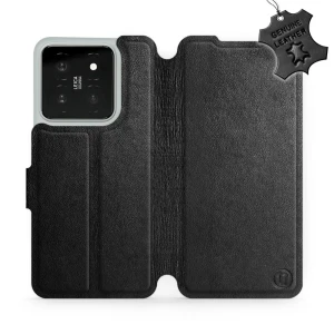 Etui z naturalnej skóry do Xiaomi 14, Mobiwear Leather, czarne