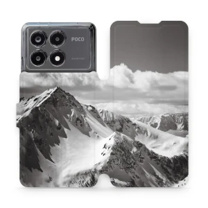 Etui z klapką do Xiaomi POCO X6 Pro, Mobiwear Book, górski szczyt
